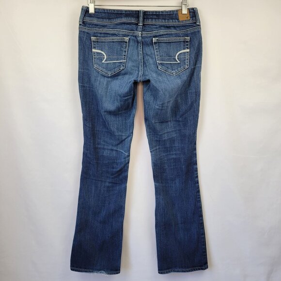 American Eagle Slim Bootcut Jeans Medium Wash Size 6 - Picture 2 of 15